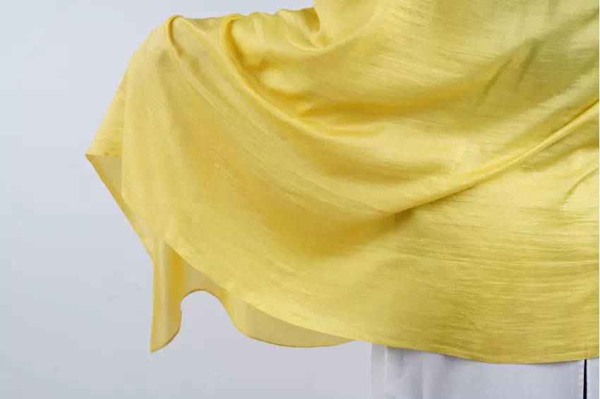 Yellow Tone Silk Scarf