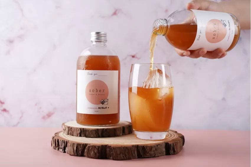 Kombucha All Black, Trà Lên Men Mật Ong, Lợi Khuẩn & Chống Oxy Hóa, Thức Uống Tươi Trẻ, Quà Tặng Sức Khỏe