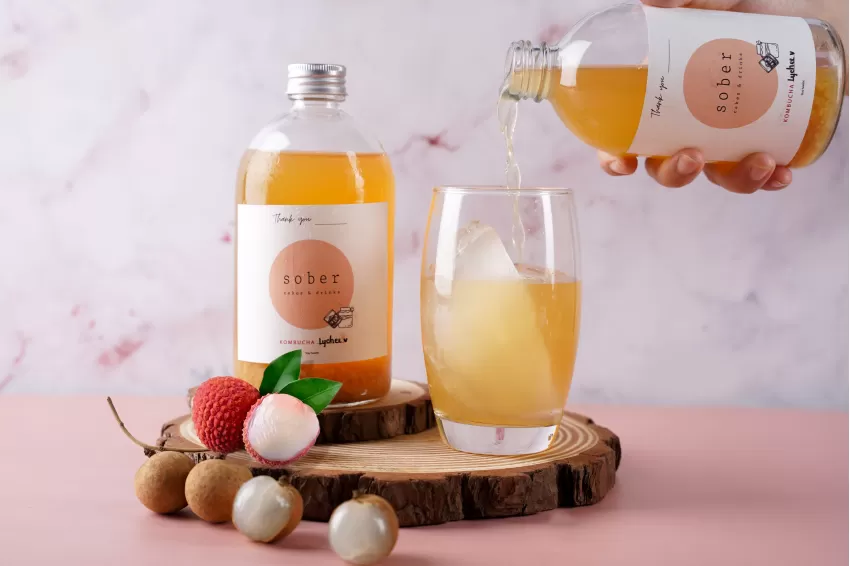 Kombucha Nhãn & Vải