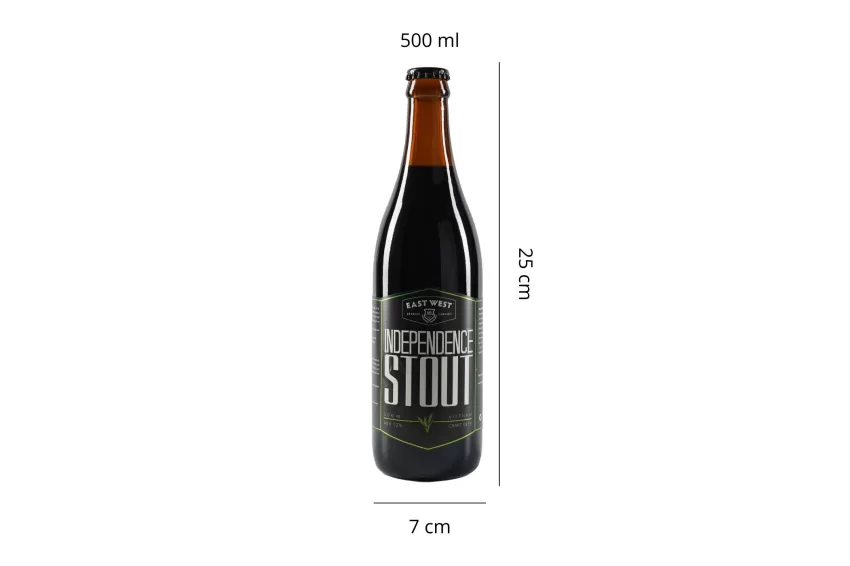 Bia Craft Independent Stout, Bia Thủ Công Cao Cấp, Bia Lúa Mạch Đen Cổ Điển, Nồng Độ Cồn Cao, Vị Đắng Khơi Dậy Vị Giác