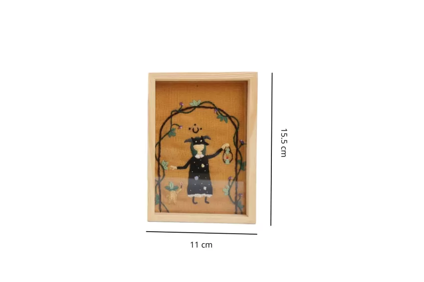 Hand Embroidery Frame Mysterious Night, Unique Color Palette, Mystical Style, Exquisite Hand Embroidery Quality