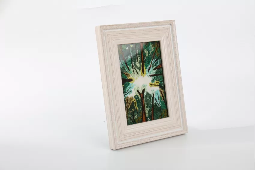 Customized Hand Embroidery Frame, Tropical Forest, Tropical Rainforest Pattern, Rustic And Meticulous Hand Embroidery, Comfortable Feeling
