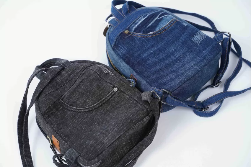 Backpack From Old Jeans