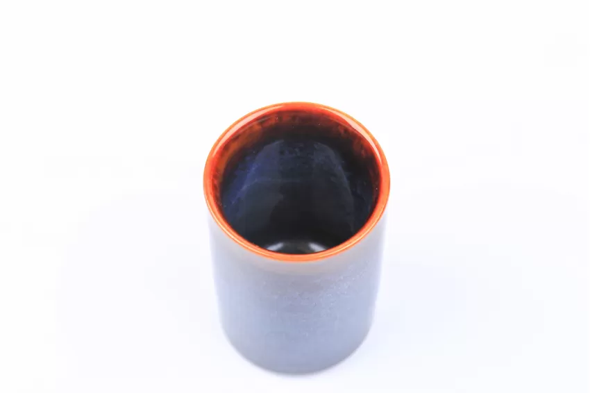 Fire Glaze Ceramic High Tea Cup, Ocean Waves Collection