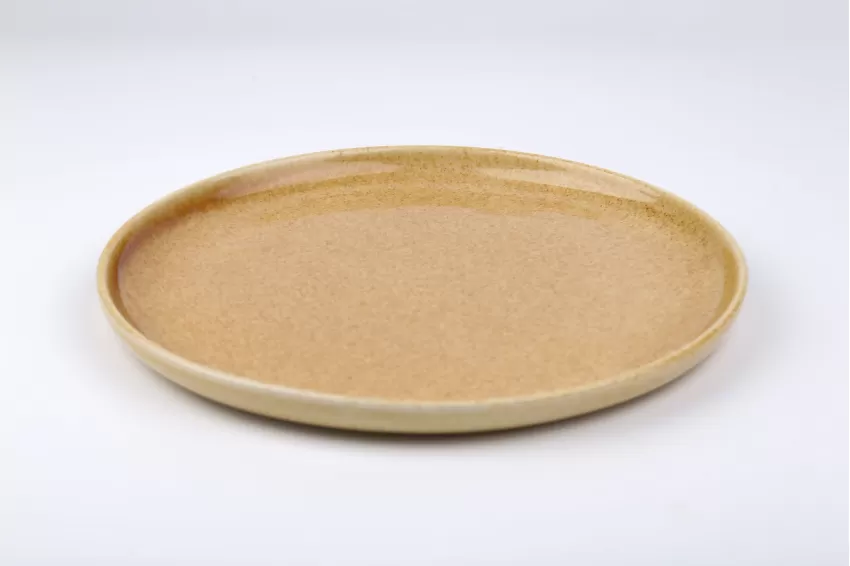 Ceramic Swedish Round Plate, Harvest Gold Collection