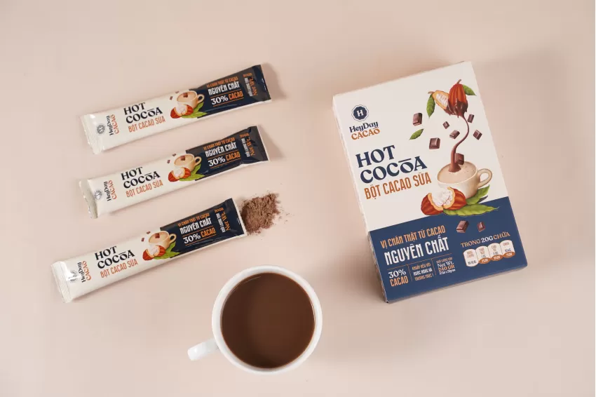 Bột Cacao Sữa, Hộp 12 Gói