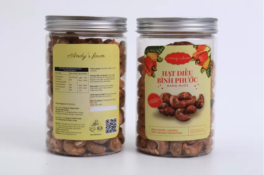 Binh Phuoc Salted Cashew, Box Of 360gr