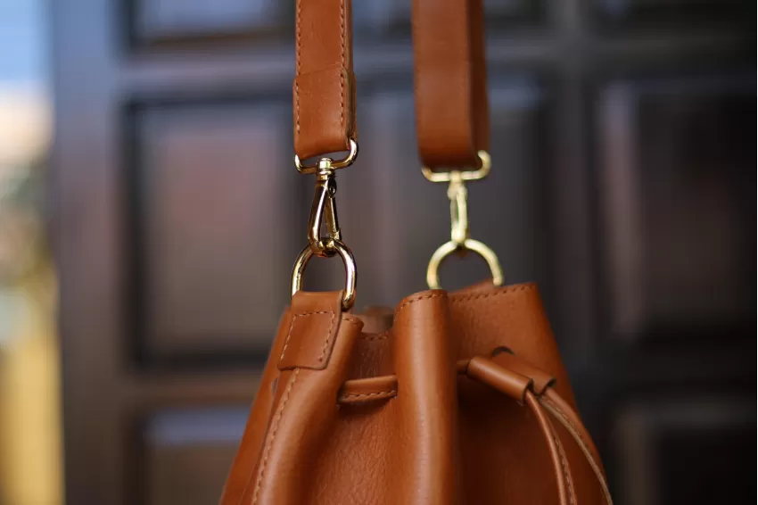 Soft Veg Bucket Bag, Camel Brown, Highly Versatile, Can Be Worn Over The Shoulder Or Crossbody, Matches Various Outfits