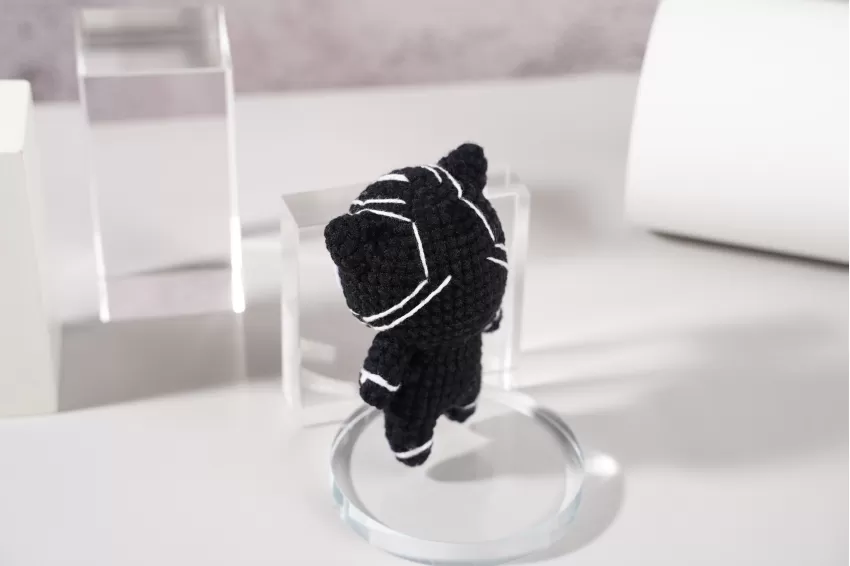 Handmade Crochet Black Panther