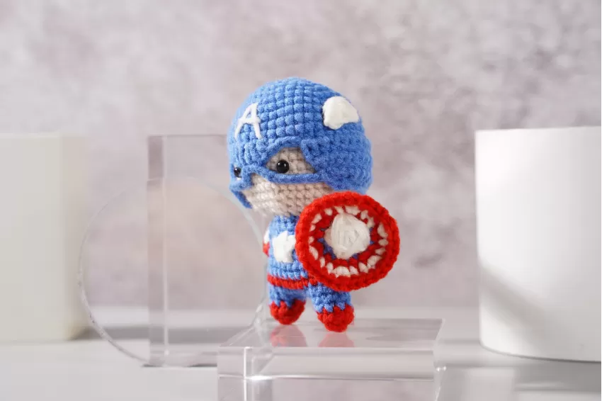 Handmade Crochet Captain America