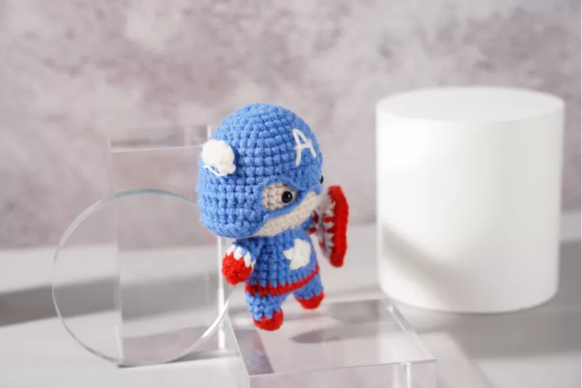 Handmade Crochet Captain America