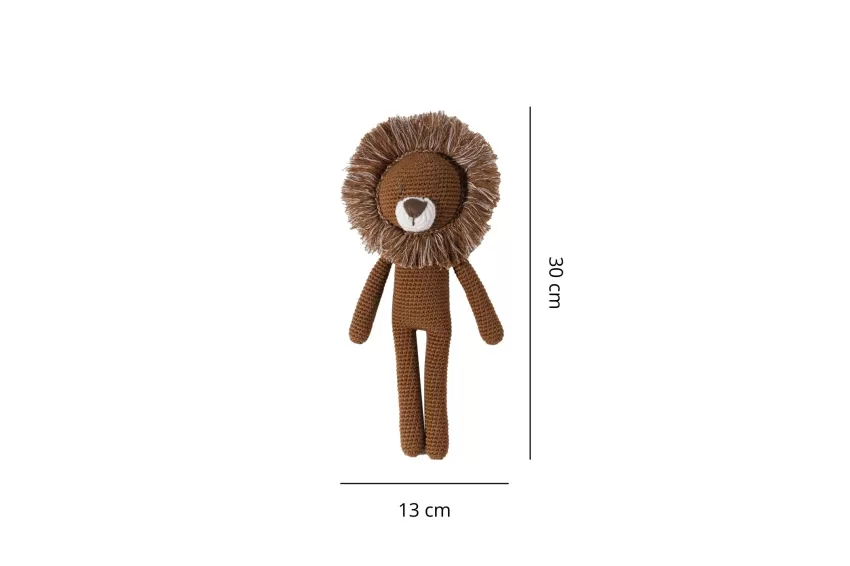 Crochet Lion Rattle Toy