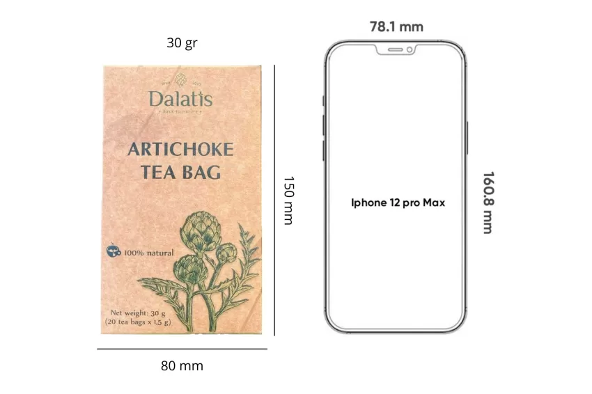 Artichoke Tea Filtered, Herbal Tea, Filtered Bag, Artichoke Tea, Organic Food, Healthy Food, Dalat Specialties, 100% Natural, No Preservatives