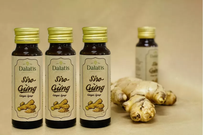 Ginger Syrup, Healthy Food, Mildly Sweet Molasses Flavor, Distinctive Warm Ginger Extract, Supports Digestion