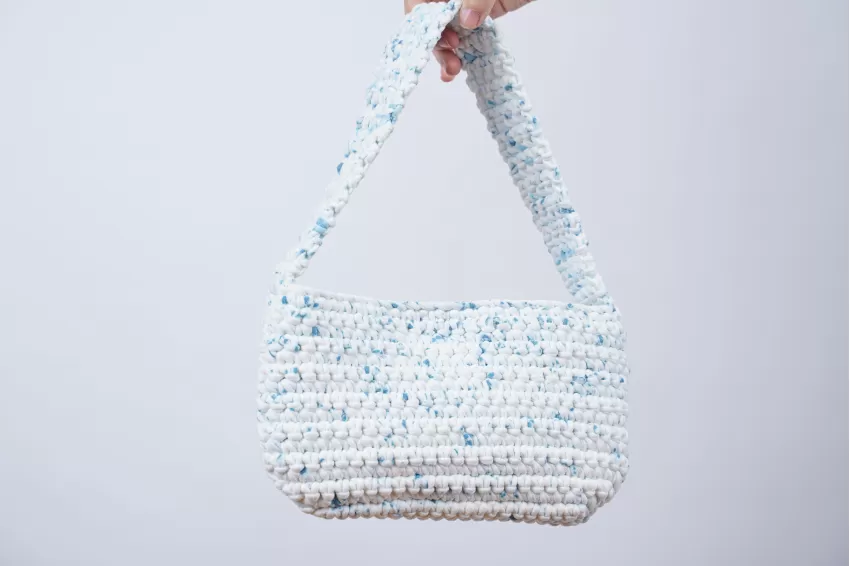 Blue Craft Shoulder Bag