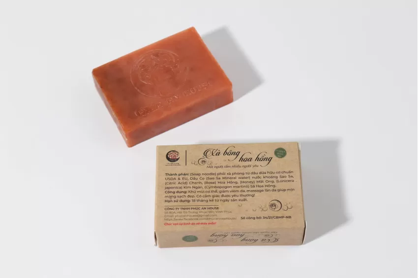 Rose Soap, Herbal Soap, Body Odor Neutralizer, Gently Cleanses Skin, Anti-Fungal Soap, Softens And Smoothens Skin