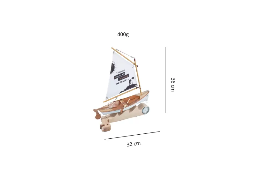 Lucky Sailboat Model C250.T11 With Fabric Sail