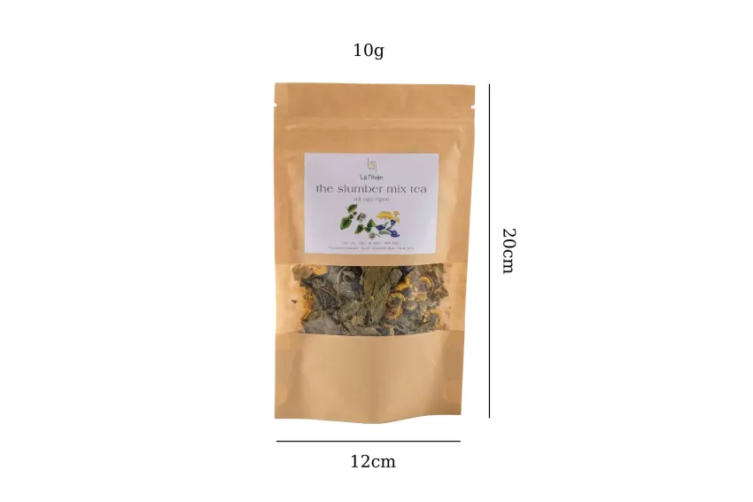 The Slumber Tea Blend, Zip Bag of 10g, Sleep Aid Tea, Anxiety Support Tea, Gift for Her, Natural Herbal Blend, Sample Pack