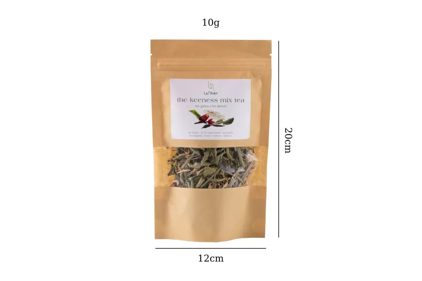 The Keenness Tea Blend, Zip Bag, Focus Tea, Sleep Aid Tea, Vietnamese Herbal Blend, Clean Ingredients, Sample Pack