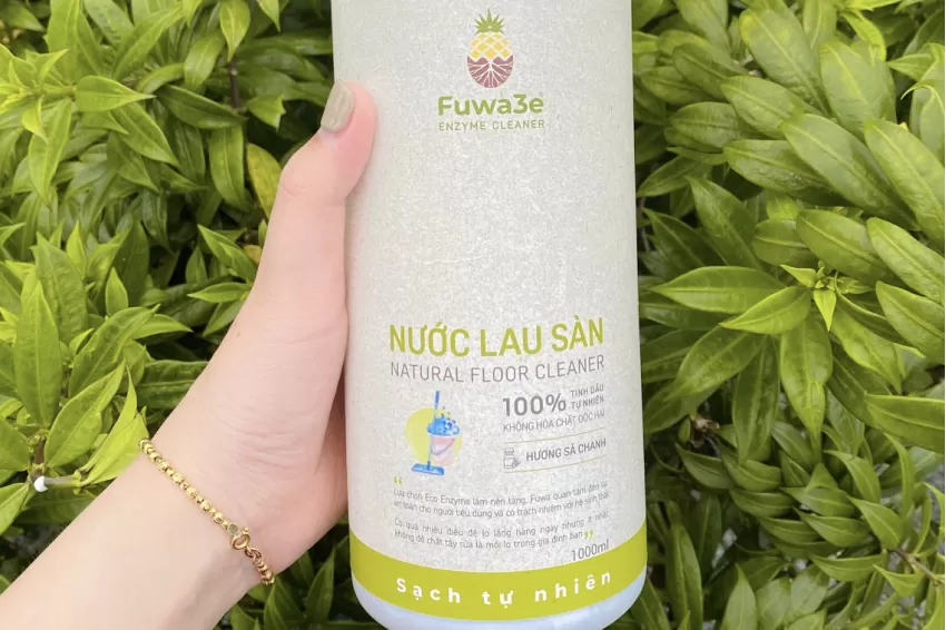 Nước Lau Sàn Enzyme Đậm Đặc X2, Hương Sả Chanh, Công Nghệ Vỏ Trái Cây Lên Men, Vệ Sinh Và Kháng Khuẩn Sàn Nhà Vượt Trội