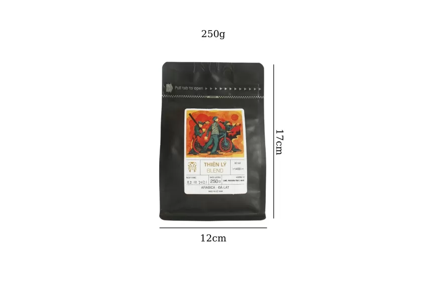 Thien Ly Da Lat Arabica Coffee, Vietnamese Coffee, Washed Arabica Beans, Light Roast Coffee, Light & Citrusy Coffee, Strong Flavored Coffee