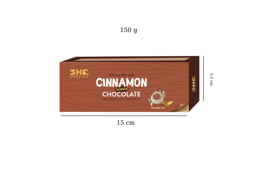 Cinnamon Chocolate Powder, Box Of 10 Packs, Made From Natural Ingredients, Unique Bitter And Warm Flavor, Suitable For Daily Use