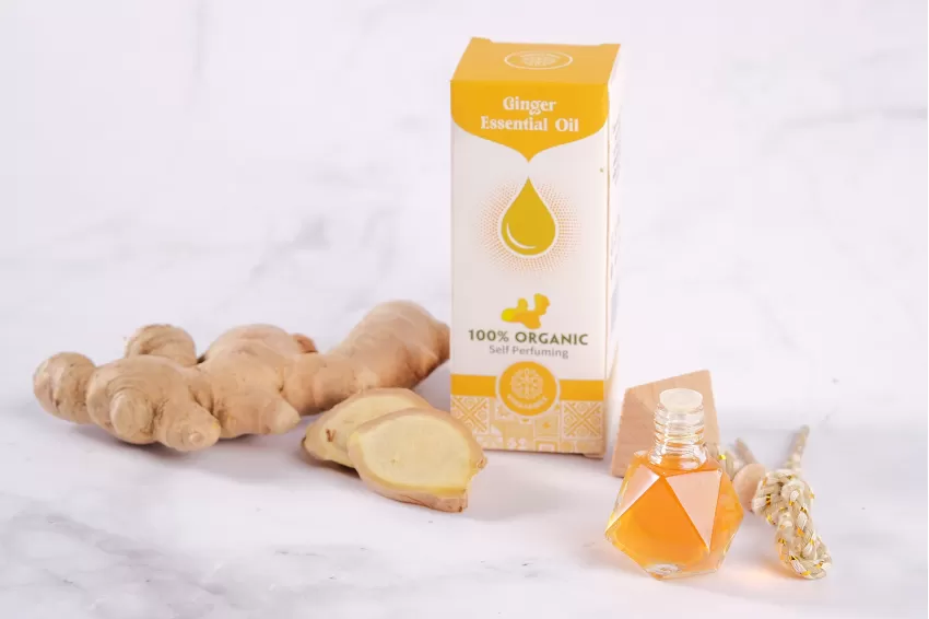 Organic Ginger Essential Oil Self Perfuming Air Freshener