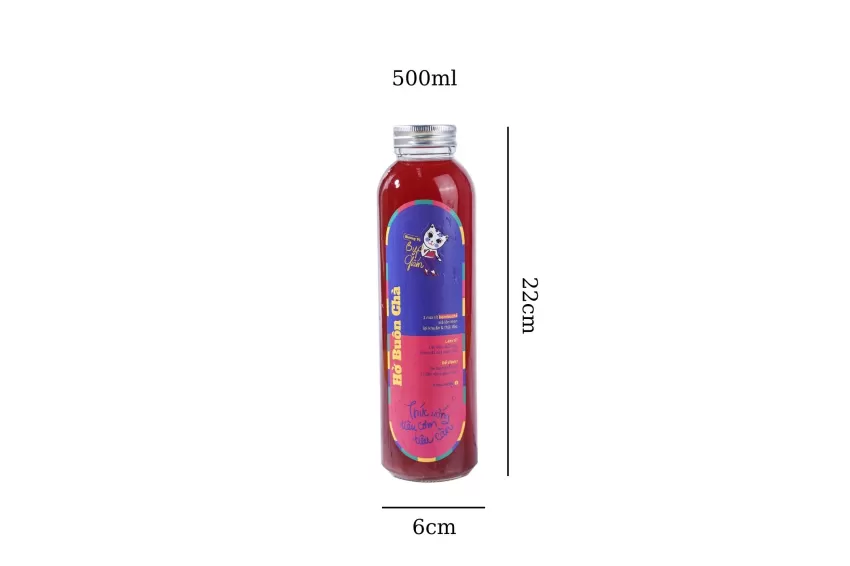 Hibiscus Kombucha Tea 500ml