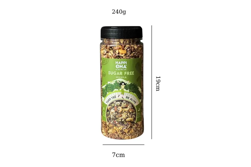 Sugar Free Granola, Nutty Flavor, Nutritious Breakfast, Low-Calorie Snack, Diet Granola, Crispy Fragrant Granola