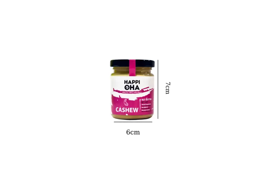 Cashew Butter - Bơ Hạt Điều Mịn 100g Happi Oha, Bơ Hạt Điều Tự Nhiên, Bơ Điều Mịn, Bơ Hạt Điều Hữu Cơ, Bơ Hạt Điều Thuần Chay