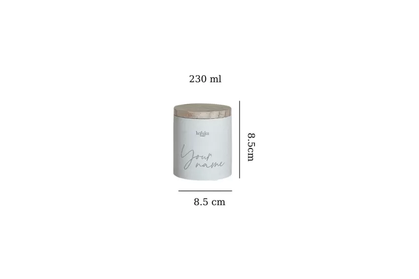 Line Art Engraved Scented Candle, Wooden Wick
