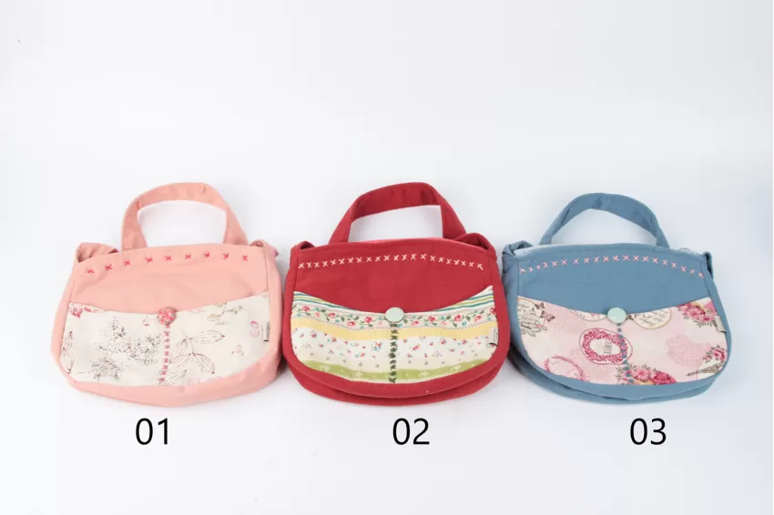 Floral Buttoned Bags