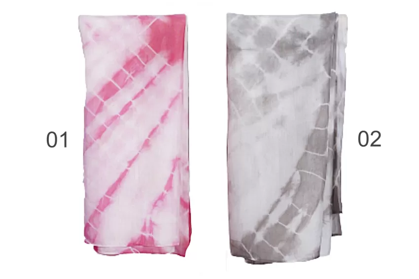 Tie-dye Rectangle Silk Scarf