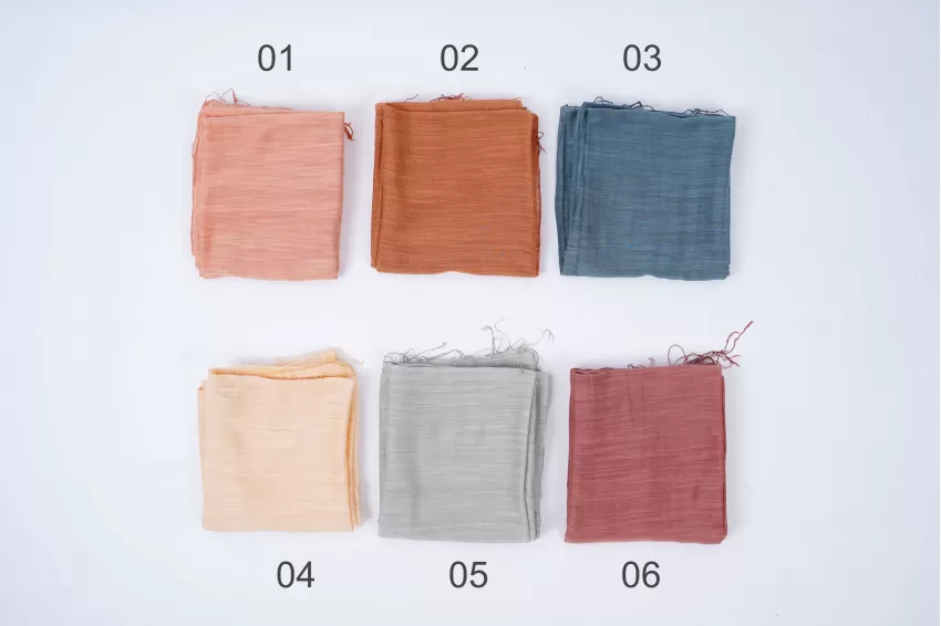 Khăn Choàng K17 Lụa & Cotton, Khăn Choàng Thủ Công Kết Hợp Lụa Tơ Tằm Và Cotton, Phụ Kiện Thời Trang Lý Tưởng