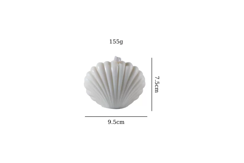 Large Scallop Candle