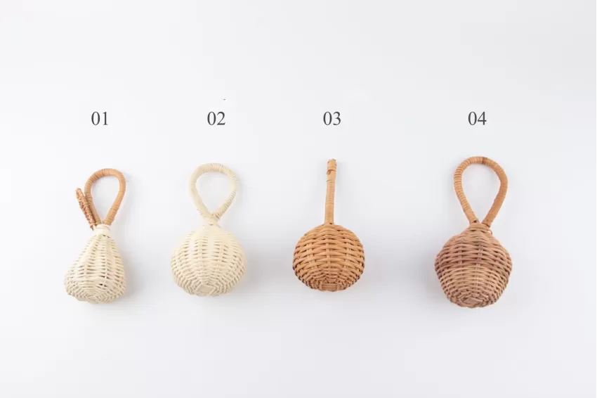 Wicker Baby Rattle, Enhances Exploration Skills for Kids, Made of Natural Material, Ensures Safety for Young Children