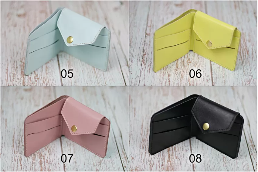 Mini Wallet, Flap Cover, Secure Button, Compact And Elegant Design, Modern Minimalist Design, Gift For Friends And Family