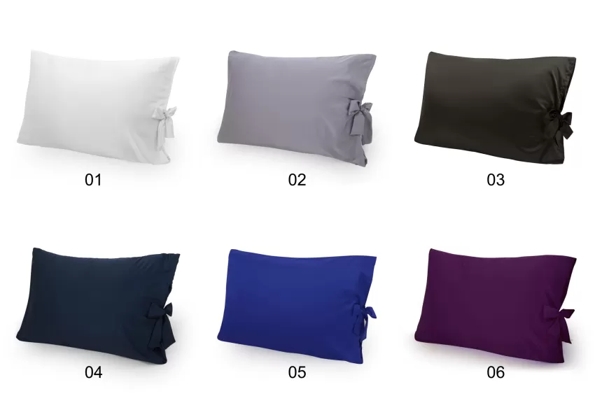 50 x 70cm Satin Silk Pillowcase With Bow Ties, Soft and Breathable Material, Meticulously Sewn Seams, High-Quality Pillow Cover