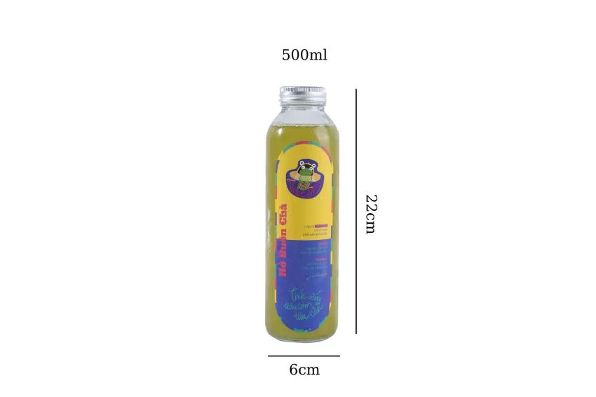 Trà Kombucha Thu Cốm 500ml - Hương Vị Cốm Đặc Trưng, Lợi Khuẩn Tốt Cho Tiêu Hóa, Thức Uống Lên Men Thanh Mát, Quà Tặng Sức Khỏe