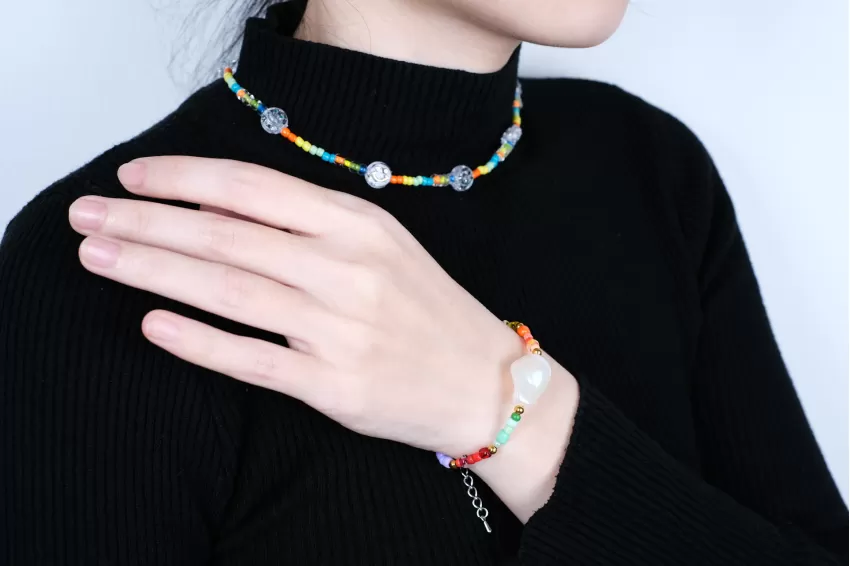 Rainbow Bead Bracelet