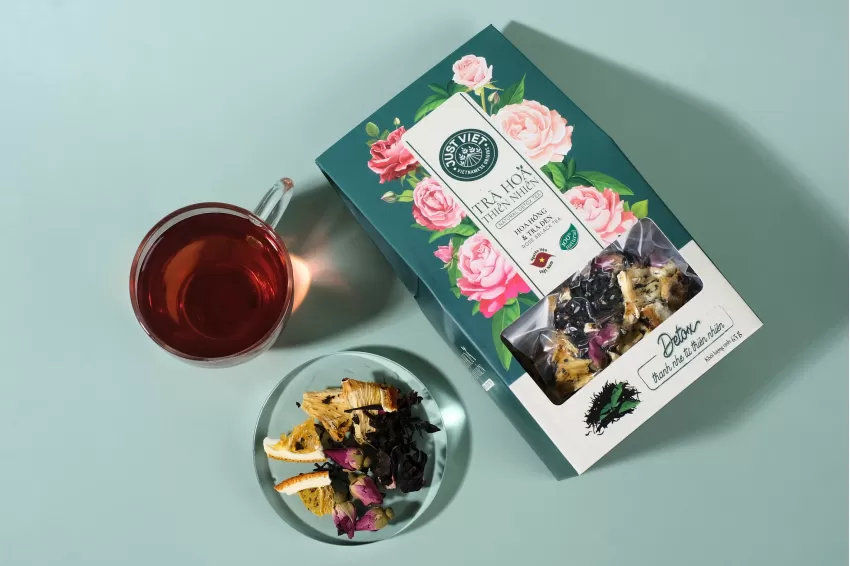 Rose And Black Tea, Vietnamese Herbal Tea, Healthy Tea, Natural Ingredients, Nutritious Tea, Healthy Lifestyle, Rich In Antioxidants