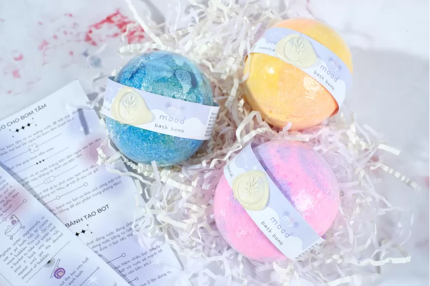 Passion Bath Bomb Set With Essential Oil, Mymood - CHUS