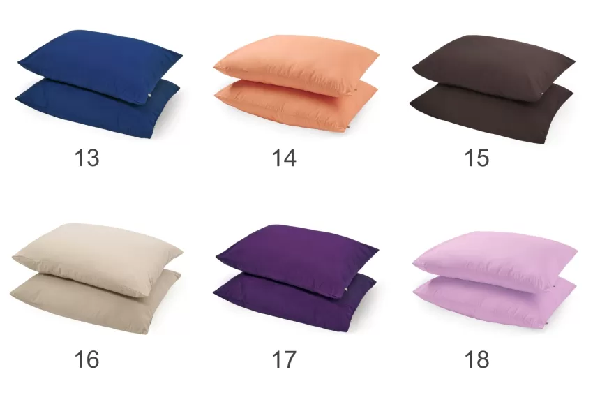 Premium Cotton Pillowcase, Imported Cotton Material, Wrinkle-resistant, No Pilling, Colorfast, Elegant Design, Luxurious Color