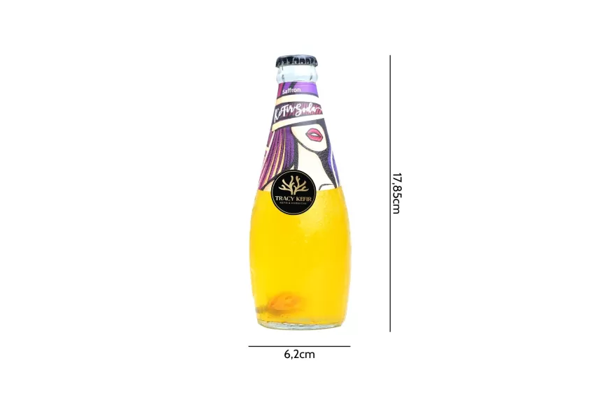 Kefir Soda Nhụy Hoa Nghệ Tây (Saffron), Thức Uống Giúp Tiêu Hóa Tốt, Nước Uống Lên Men Giàu Lợi Khuẩn, Hương Thơm Saffon Tinh Tế