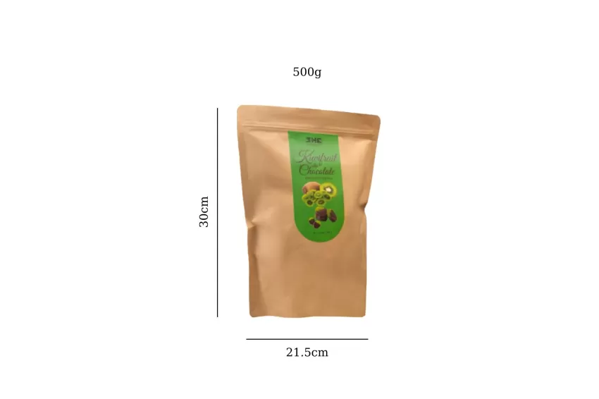 500g Kiwi Fruit Dip Chocolate, Zip Bag