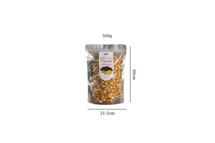 500g Lotus Seeds Chocolate, Zip Bag