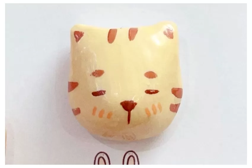 Animal Handmade Clay Pin, Decorative Accent for Bags and Clothes, Waterproof Glazed Finish, Cute Accessory