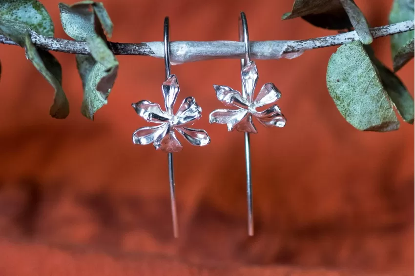 Iris Silver Earrings