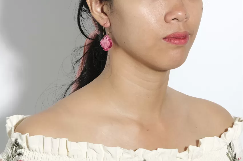 Square Clay With Hook Earrings, Feminine and Sweet Style, Slim and Graceful Earring Shape, Non-irritating Material