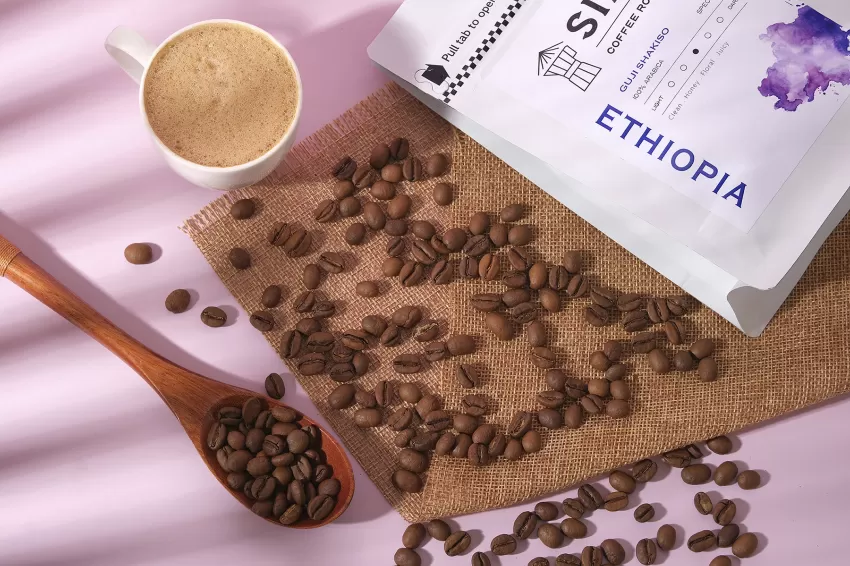 Cà Phê Ethiopia Guji Shakiso, Arabica, Cà Phê Nguyên Hạt, Cà Phê Đặc Sản, Cà Phê Rang Vừa, Caffeine, Cà Phê Thủ Công